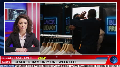 journalist shows black friday footage