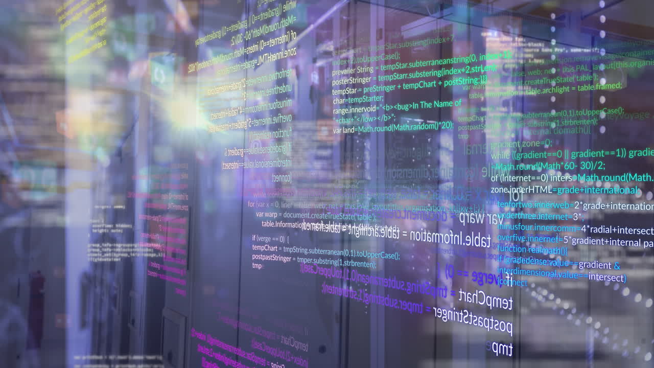 Animation of data processing over computer servers