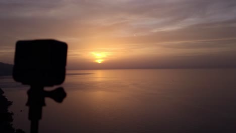 making a sunset timelapse with an action camera