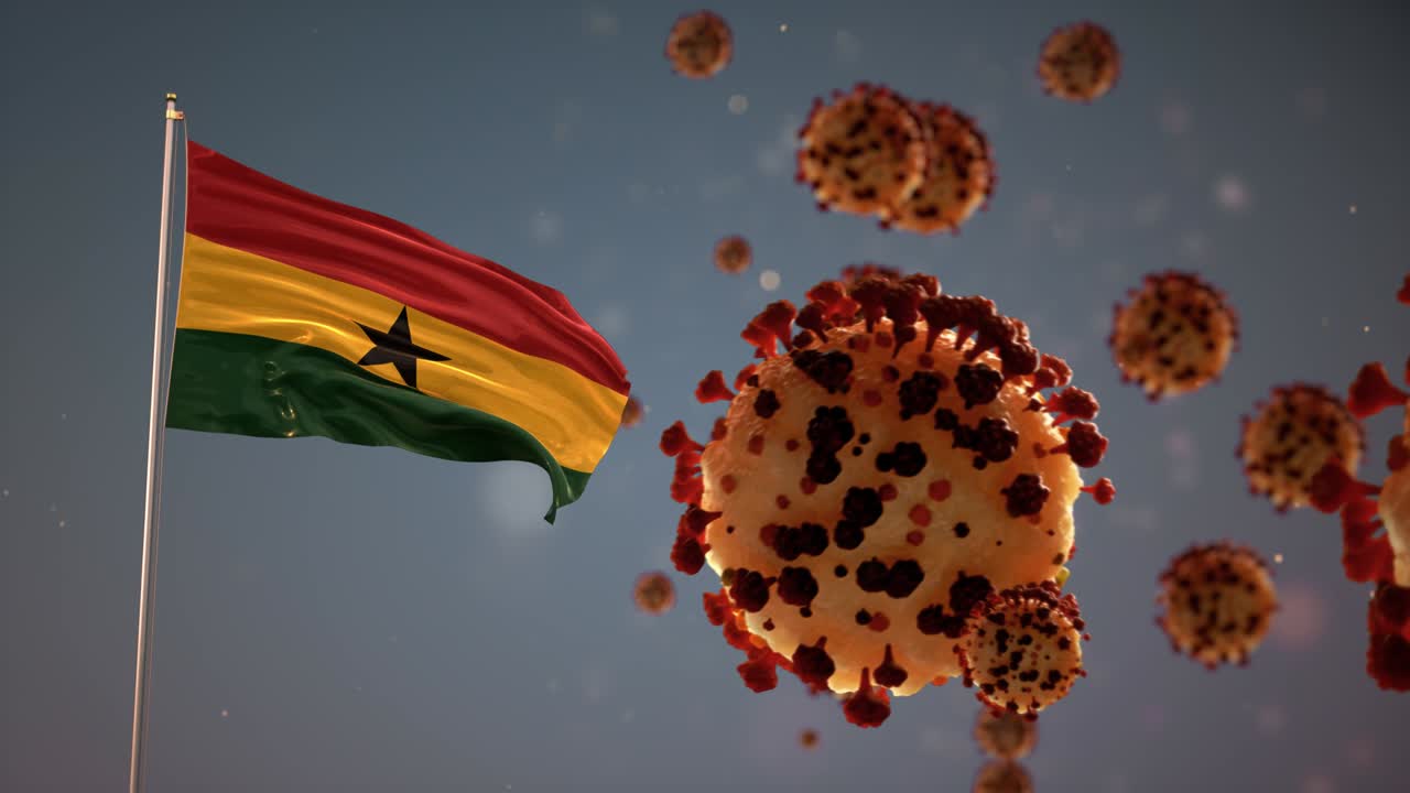 가나의 발을 가진 코로나 바이러스