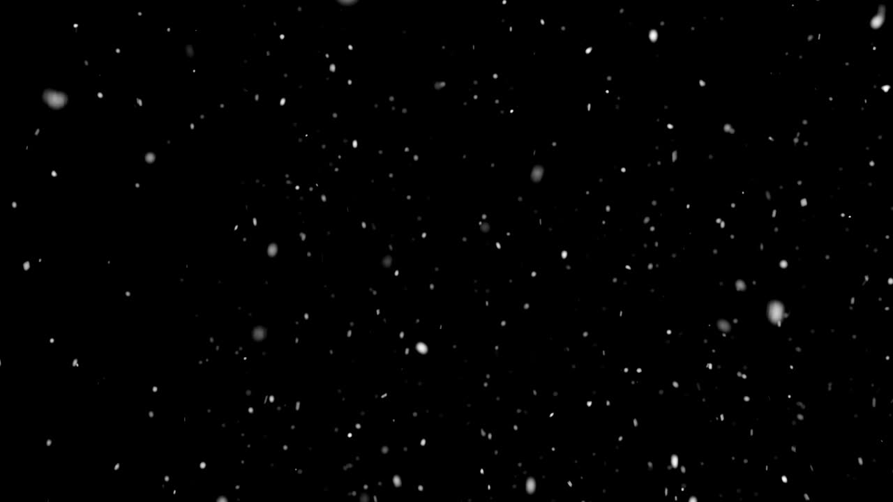 fondo de navidad con animación de copos de nieve blancos y brillantes.