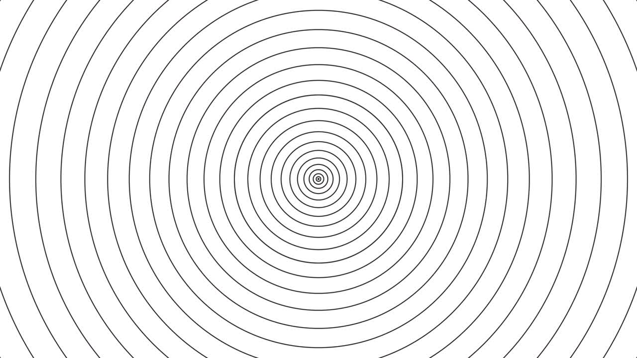 검은색과 색의 동심선 원 배경.리플 효과 배경.현대 간단한 선 움직임