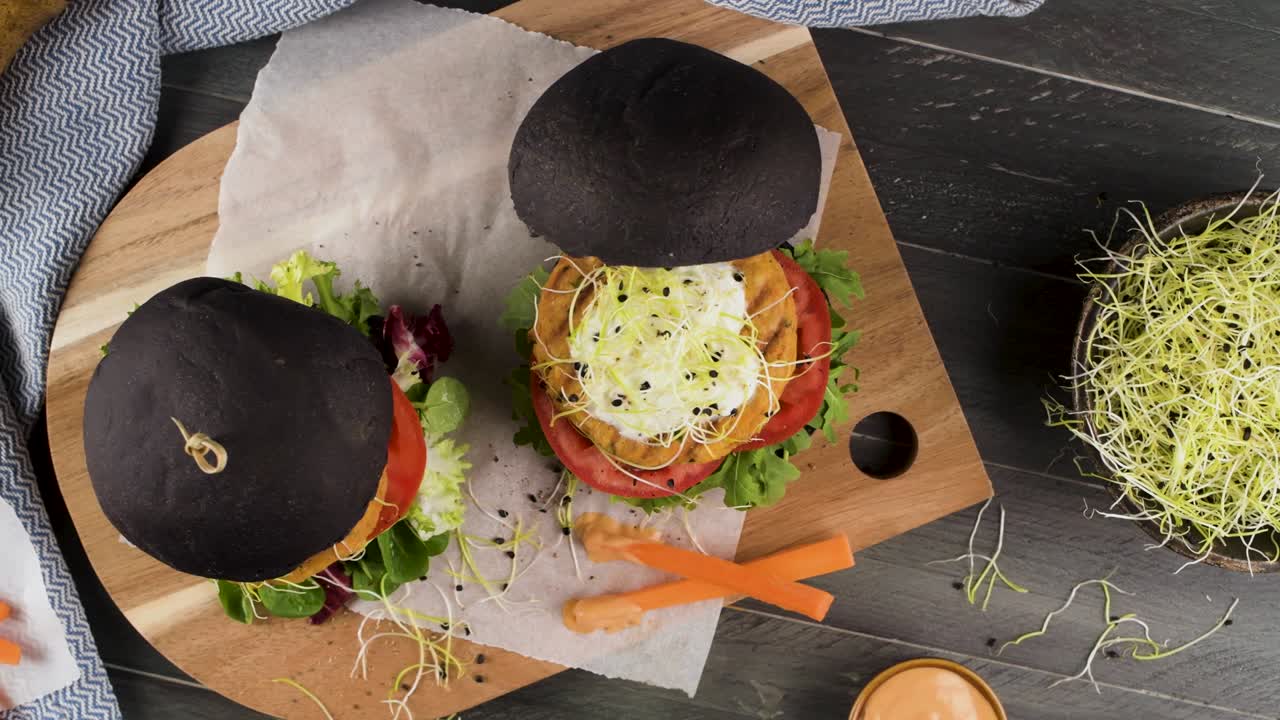 hamburguesas de verduras a la parrilla