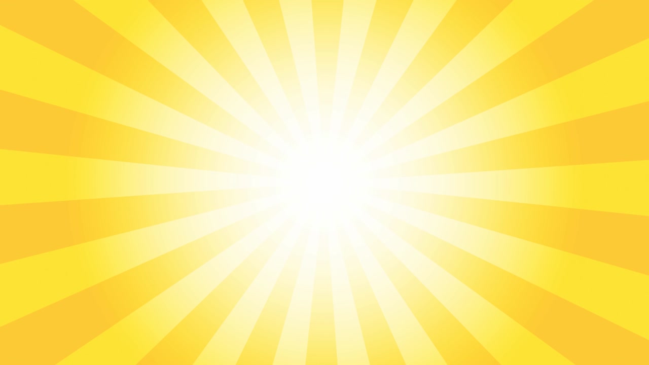 animación en bucle de líneas de concentración amarillas giratorias, fondo de efecto