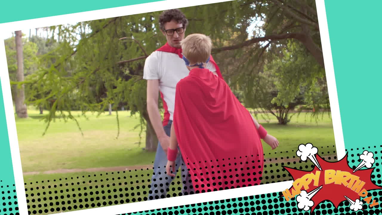 feliz cumpleaños escrito en la burbuja del discurso