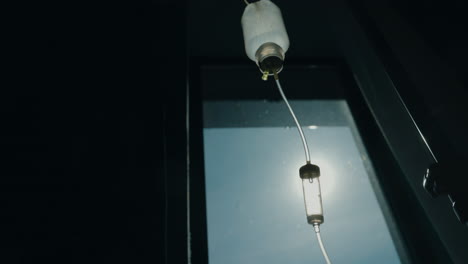 iv drip in hospital room