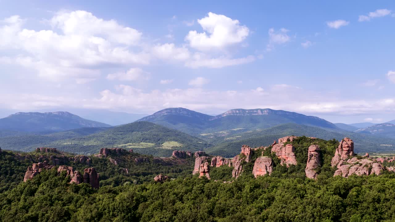 바위, 숲, 구름, 산, 타임스 4k