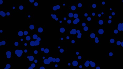 moving particles in blue color on dark background