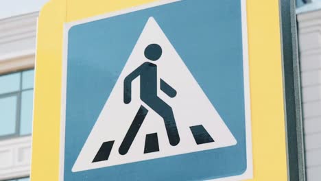 pedestrian crossing sign