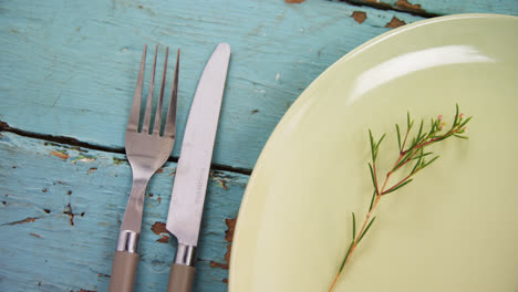 various cutlery on wooden table 4k