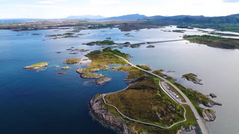 Luftaufnahmen-Der-Atlantikstraße-In-Norwegen