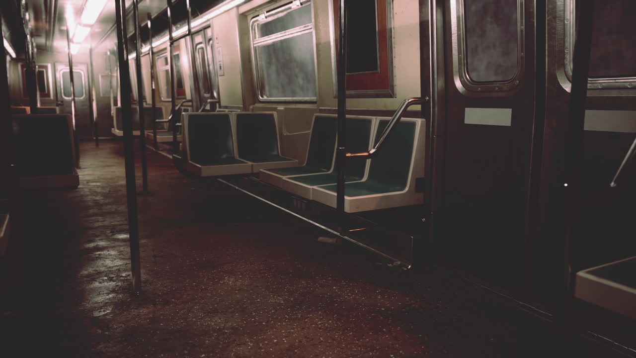 vagón de metro vacío