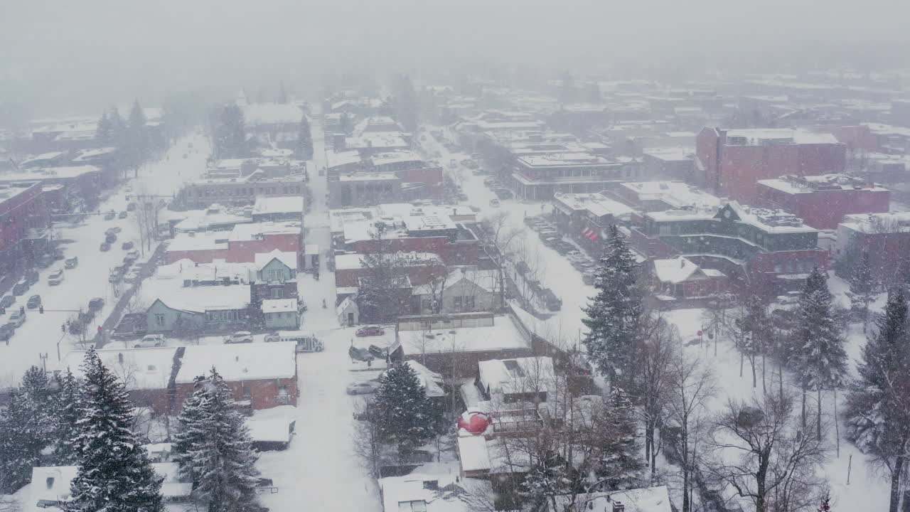 Snowstorm in luxury Aspen Colorado