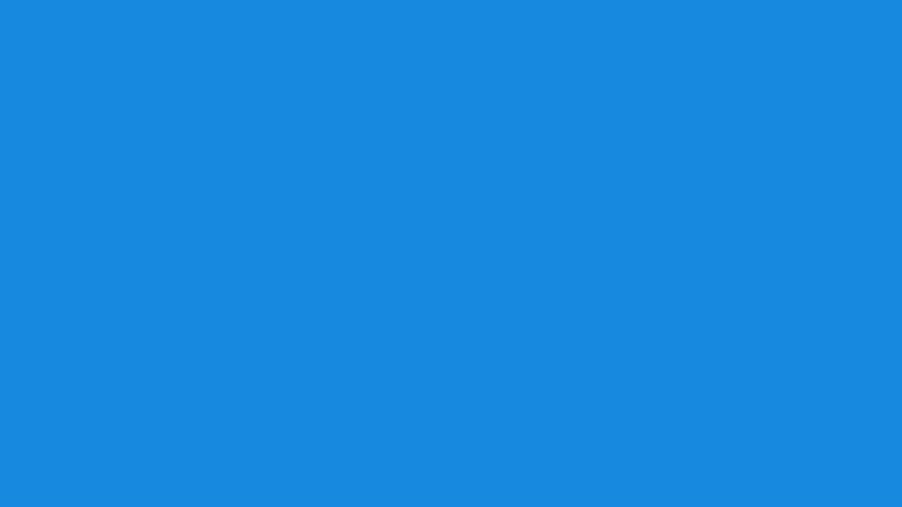 bitcoin mining white icon animation.Trim path animation.4K video.blue background.