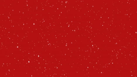 animación de confeti cayendo sobre un fondo rojo.