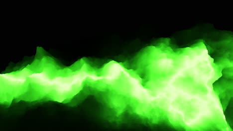 patrón abstracto dinámico de verde oscuro y negro con líneas y formas giratorias