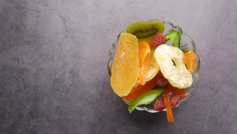 dried fruits and berries on table