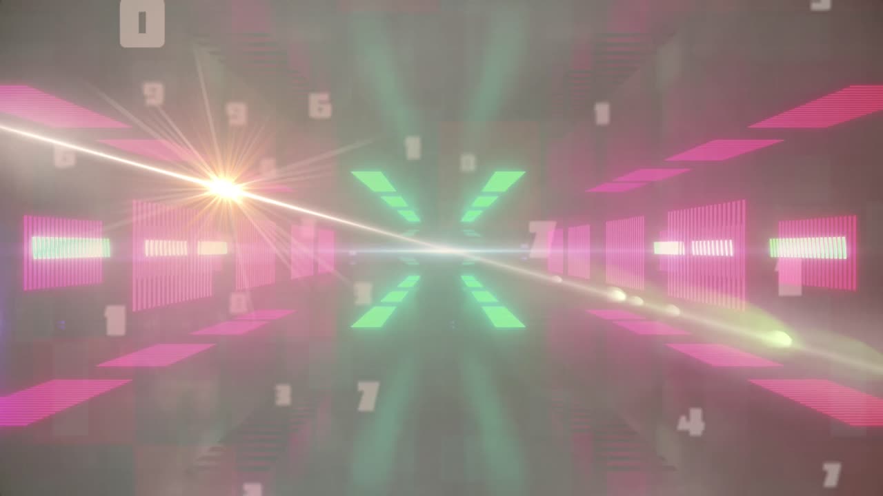 숫자의 애니메이션, 신호등을 통해 처리