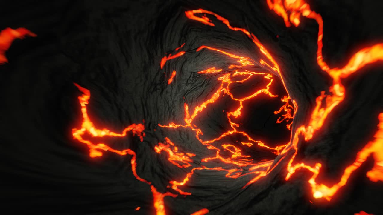 fondo gráfico de movimiento del túnel de magma abstracto, 3