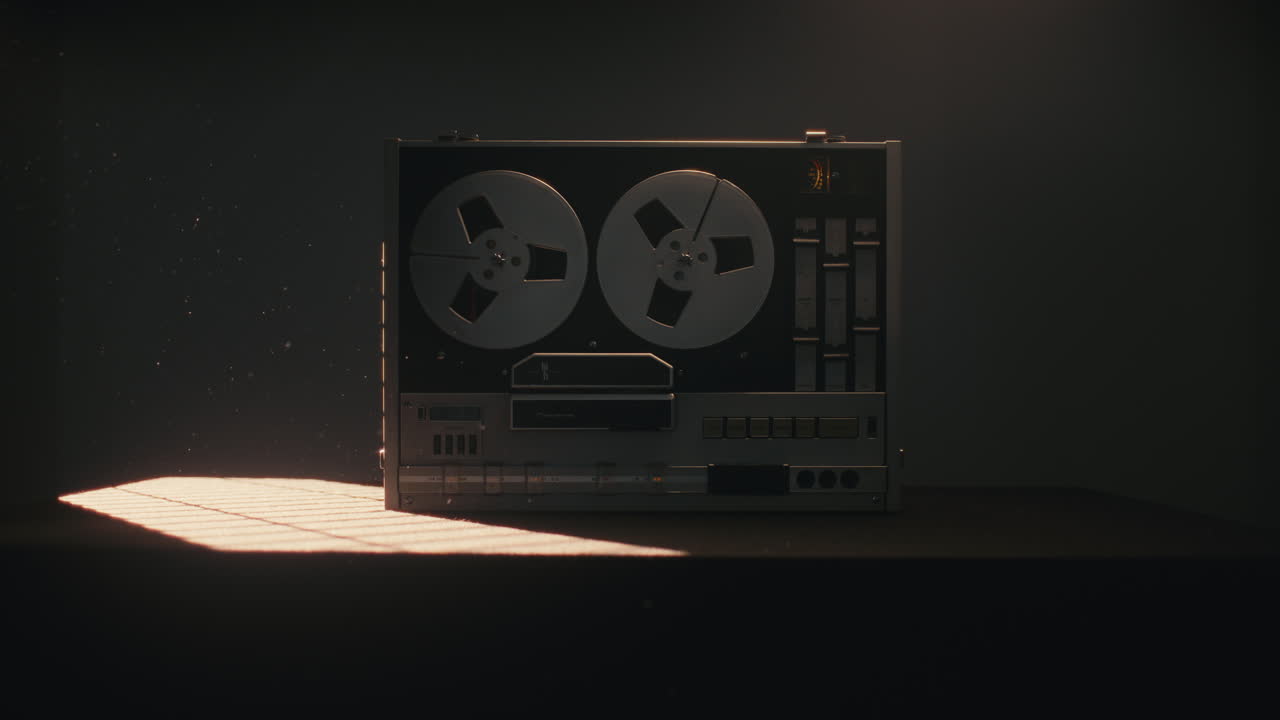 A vintage tape recorder on the table