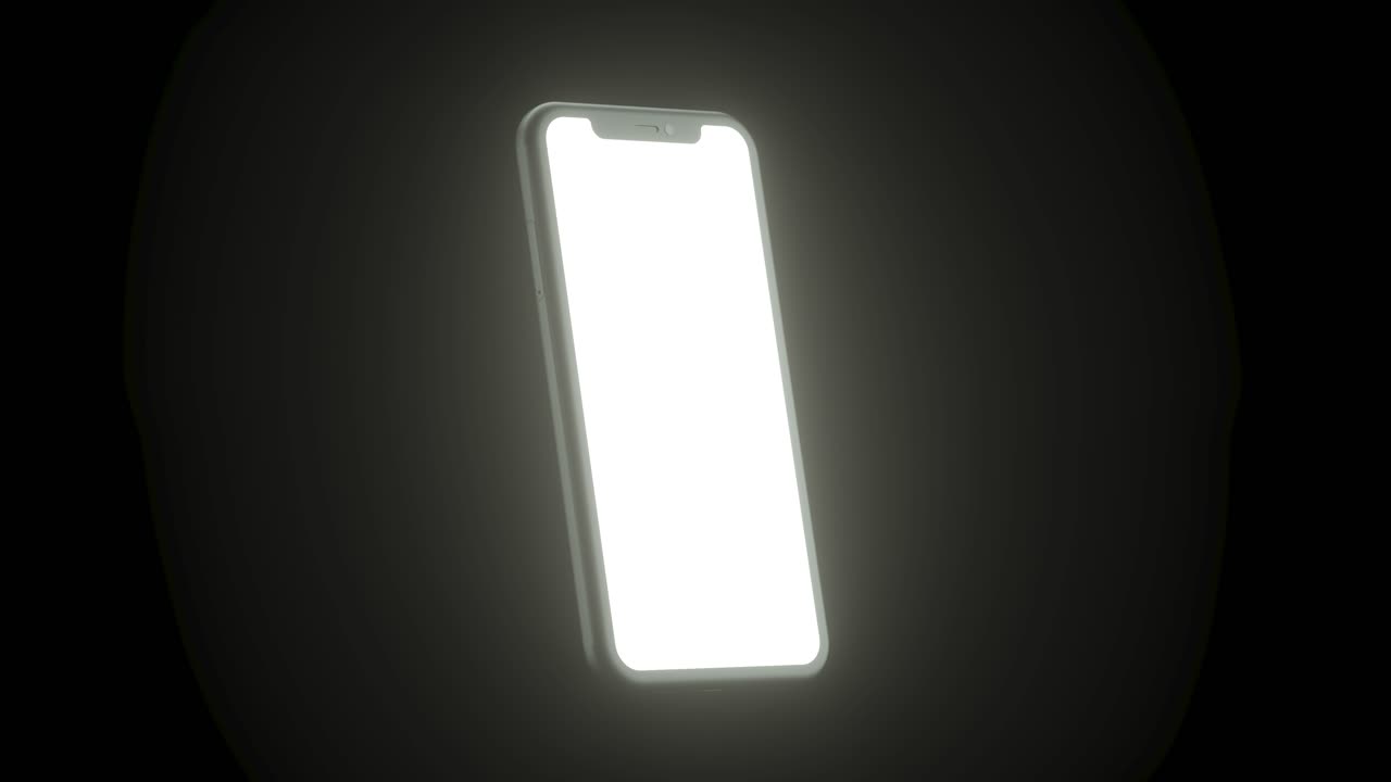Realistic smartphone mockup set, 3d render. Mobile phone blank, white screen design