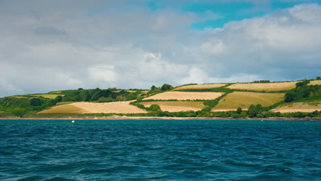 boat ride discovering the cornish landscape in the united kingdom