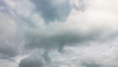 flying through winter clouds in seamless loop