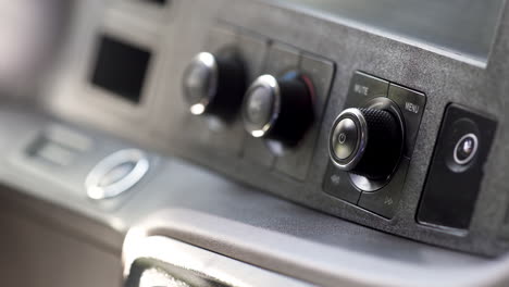 car interior dashboard with climate control