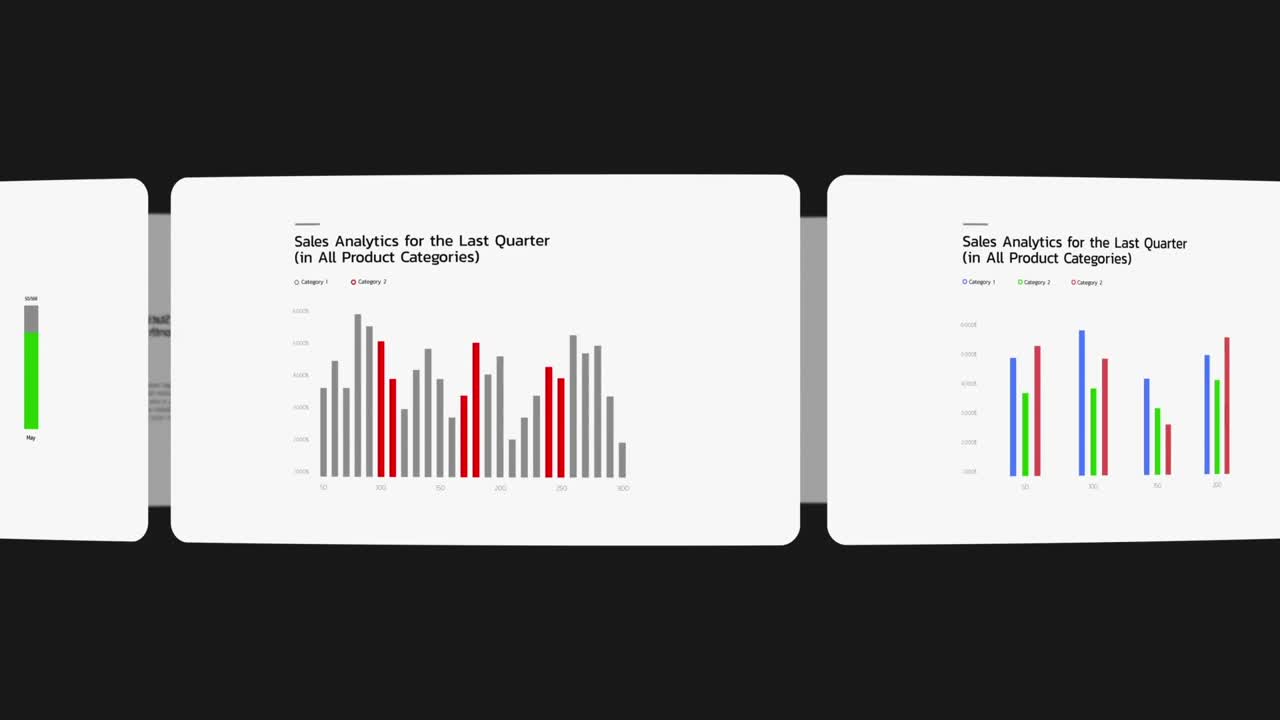 Animated Bar Charts Infographics for Data Presentation