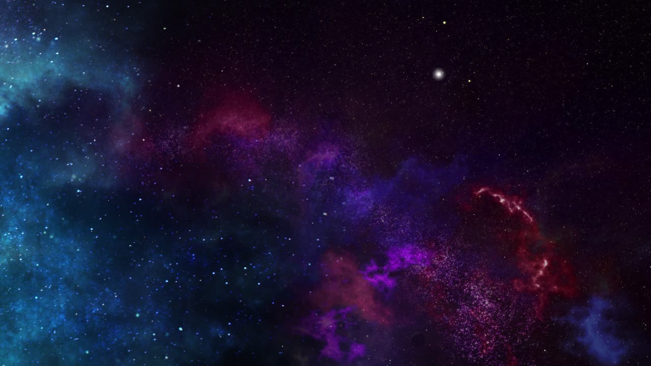 la nebulosa en el universo infinito 4k