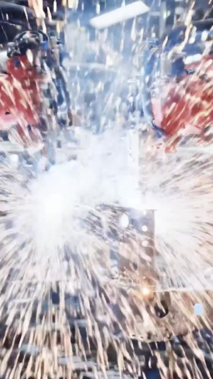 An Inside Look at Advanced Robotics in Automotive Manufacturing: Precision Assembly and Welding Techniques Showcased in High-Tech Production Environment