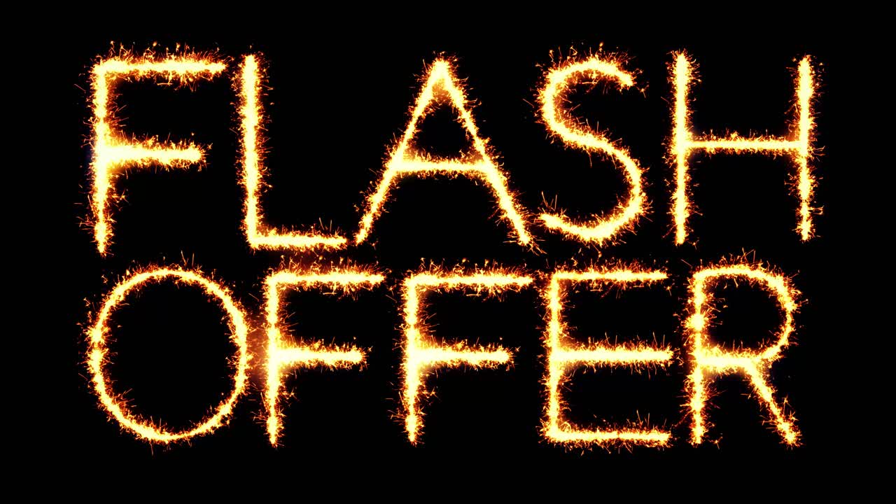 Flash Offer Sparkler Graphic Design