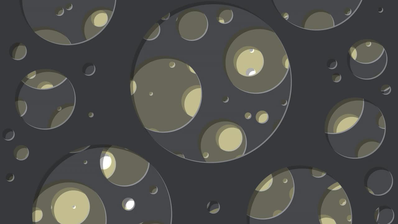 Abstract Generative Art color distributed circles holes background video