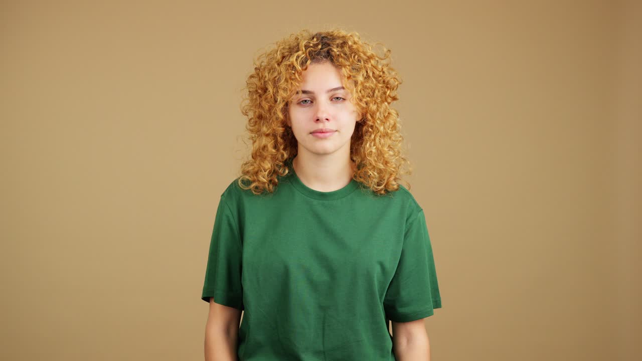 Young Woman Expressing Emotional Distress