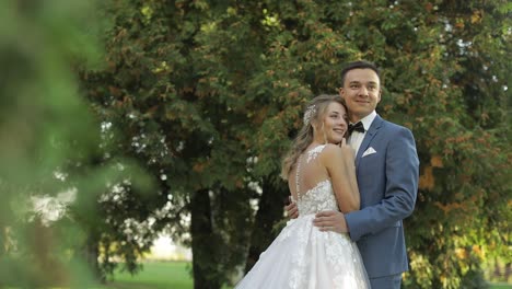 Wedding-couple.-Lovely-groom-and-bride.-Happy-family.-Man-and-woman-in-love