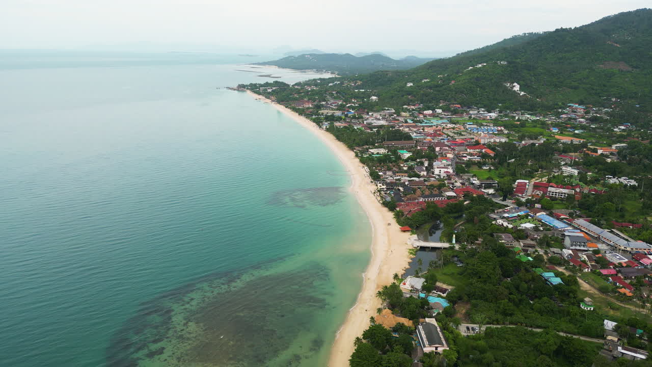 aerial de maret, distrito de koh samui, surat thani, tailandia