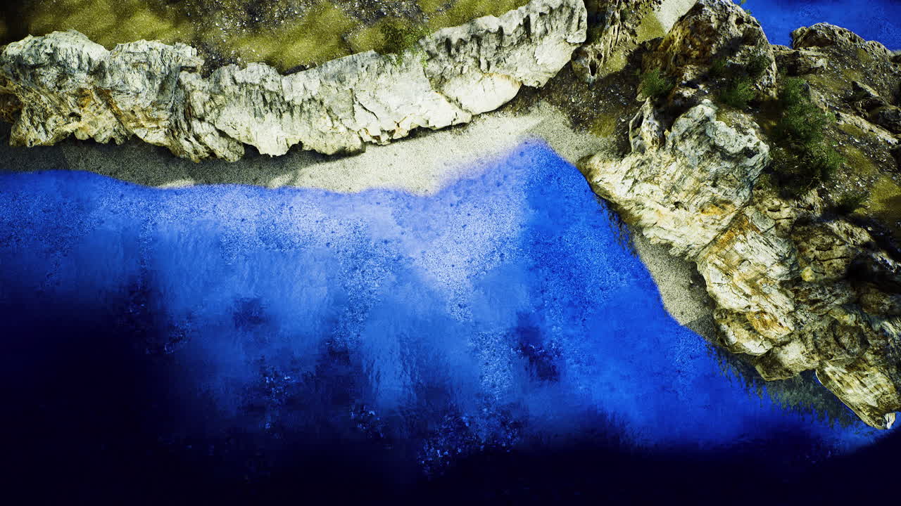 Vibrant coastal landscape reveals hidden treasures beneath the azure waters