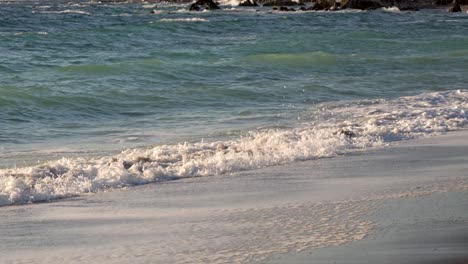 Beautiful-cinematic-view-of-waves-crashing-at-beach