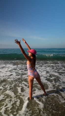 woman at the beach