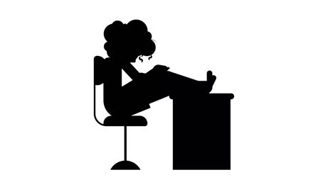 Animation of Girl drawing on digital tablet.