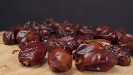 dry date in a bowl. ramadan kareem with dates selective focus