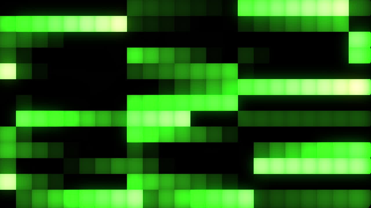 patrón de luz verde pixelado