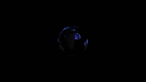 hologram of the globe for international