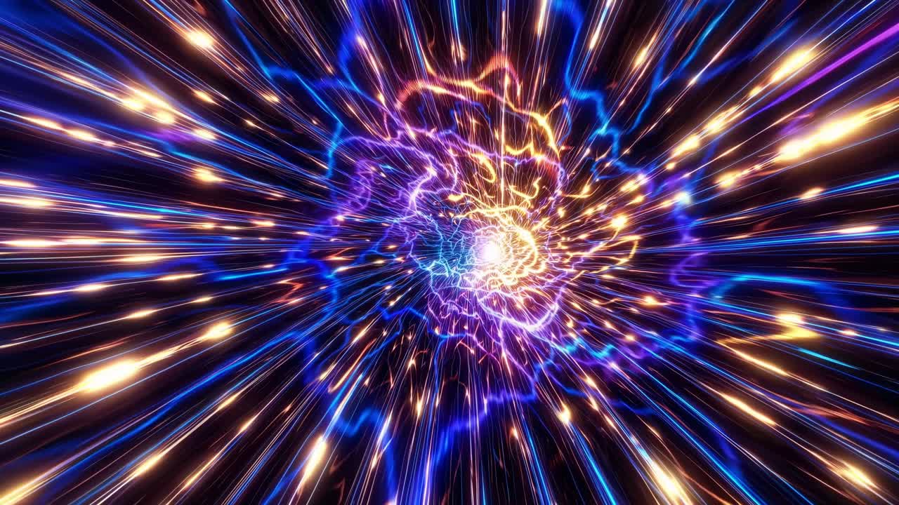 túnel de luz abstracto