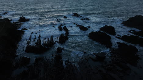 hartland quay, north devon coast, aerial drone september 2022, prores 4k - clip 26