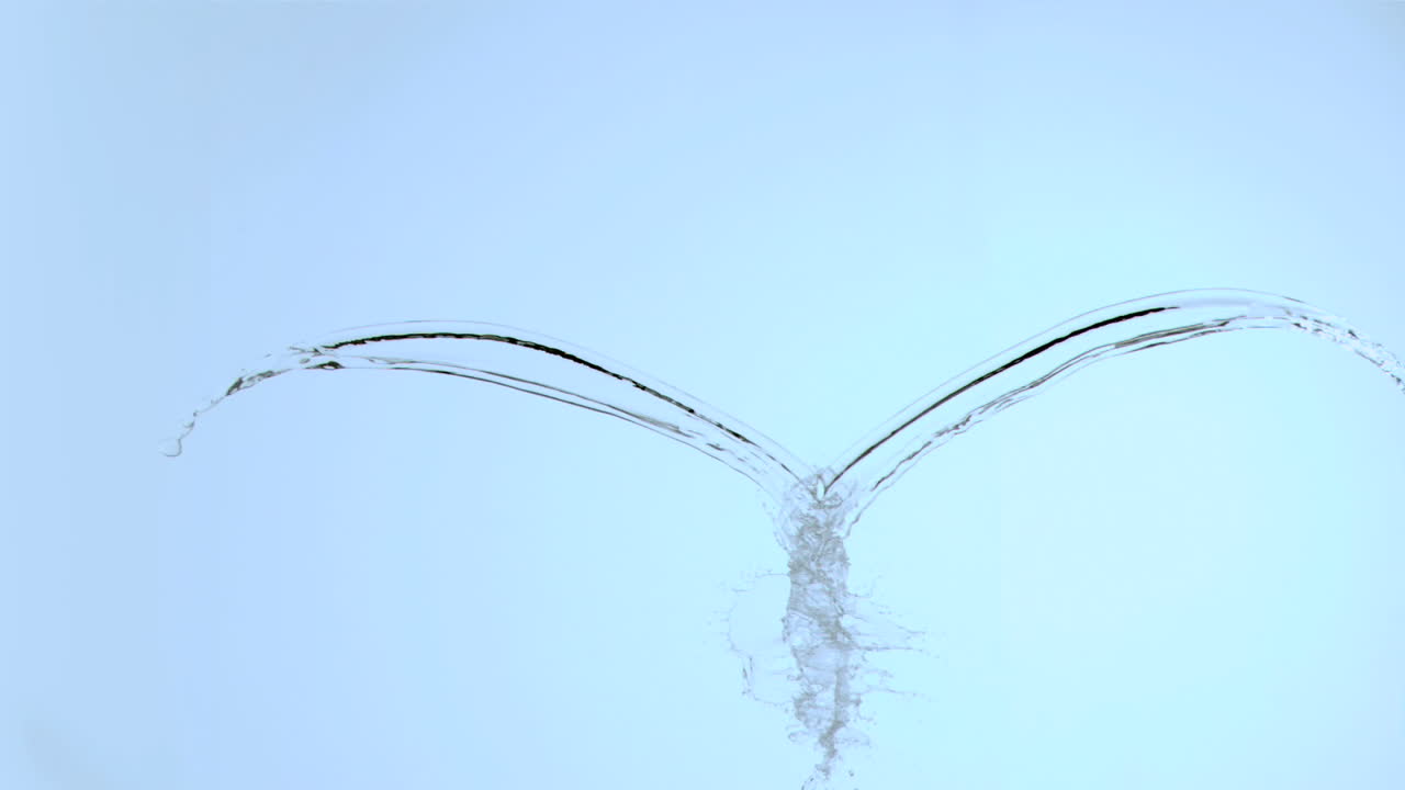 슈퍼 슬로 모션으로 물 어리