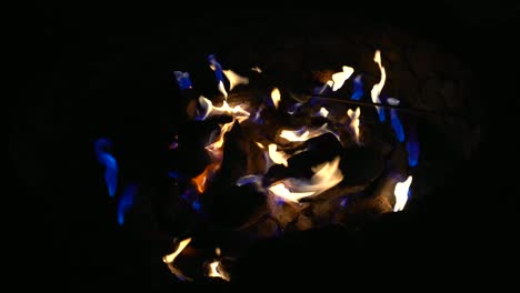 asado de un malvavisco. video de imágenes de stock en 4k