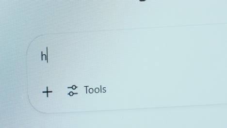 a user types “help me i look for” into an ai chat window, illustrating a typical interaction where artificial intelligence is used for support or information search