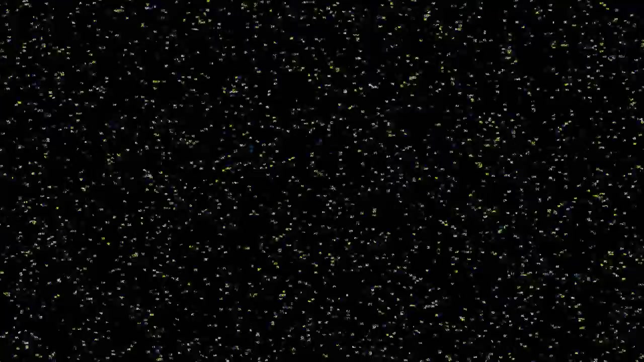 Abstract Digital Noise and Static Particles on Black Background