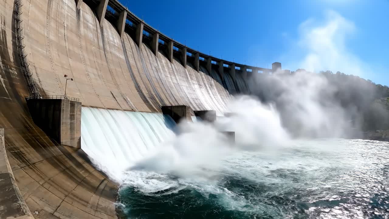 Dam Releasing Water